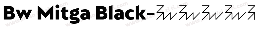 Bw Mitga Black字体转换